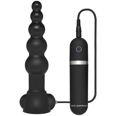 Platinum Premium Silicone -  the Passion Vibrating Plug -  Black