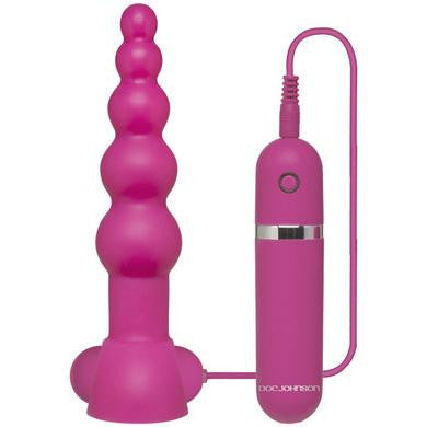 Platinum Premium Silicone -  the Passion Vibrating Plug -  Pink