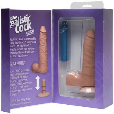 The Realistic Cock - Ur3 Slim  - Brown - 7-inch