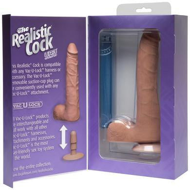 The Realistic Cock - Ur3 Slim  - Brown - 9-inch