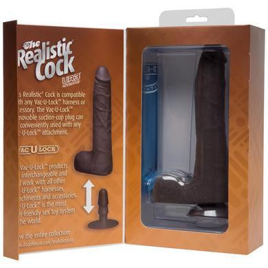 The Realistic Cock - Ur3 Slim  - Black - 9-inch