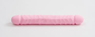 Pretty And Pink Vibrating Dong 12-Inch