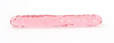 Crystal Jellie's Jr. Double Dong 12-Inch - Pink