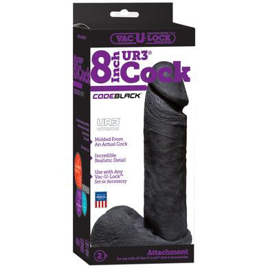 Vac-u-lock Codeblack 8 Inch  Ur3 Cock