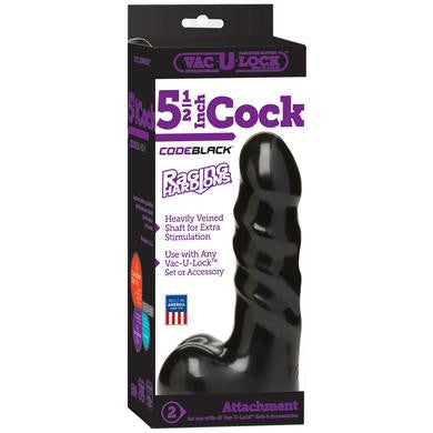 Vac-u-lock Codeblack 5.5 Inch  Cock Raging Hard-ons