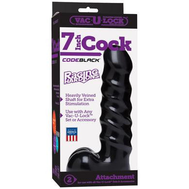 Vac-u-lock Codeblack 7 Inch  Cock Raging Hard-ons