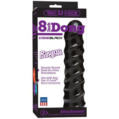 Vac-u-lock Codeblack 8 Inch  Dong Raging Hard-ons