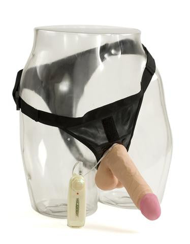 Vac-U-Lock Vibro 6-inch Cock with Ultra Harness