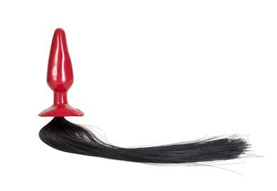 Pony Play Whip Butt Plug 5-inch - Medium