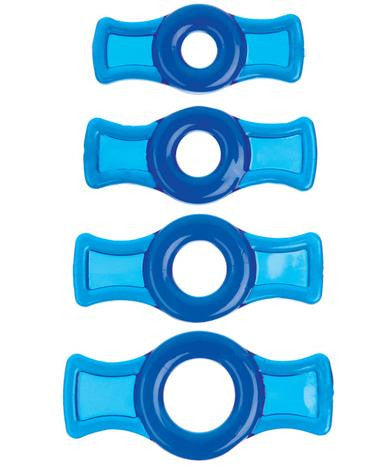 TitanMen Cock Ring Set - Blue