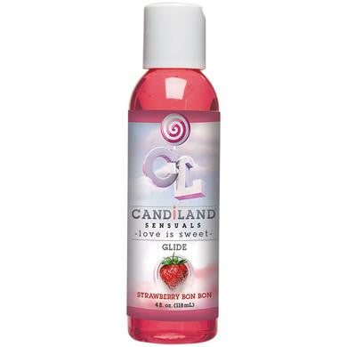 Candiland Sensuals Glide -  Strawberry Bon Bon - 4 Oz.