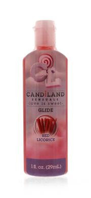 Candiland Sensuals Glide - Red Licorice - 1 Fl. Oz - 29 Ml