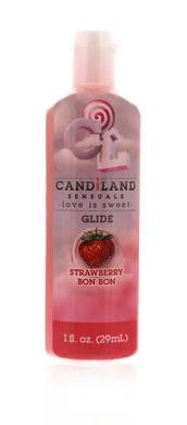 Candiland Sensuals Glide - Strawberry Bon Bon - 1 Fl. Oz. - 29 Ml