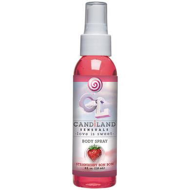 Candiland Sensuals Body Spray  - Strawberry Bon Bon - 4 Oz.