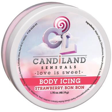 Candiland Sensuals Body Icing  - Strawberry Bon Bon - 1.70  Oz.