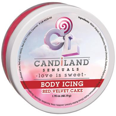 Candiland Sensuals Body Icing  - Red Velvet Cake - 1.70 Oz.