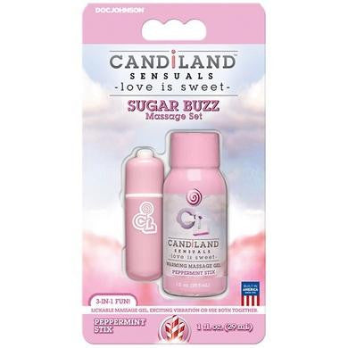 Candiland Sensuals - Sugar Buzz Massage Set - Peppermint Stix