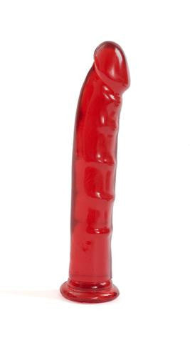 Jelly Jewels Dong With Suction Cup 6-inch - Red