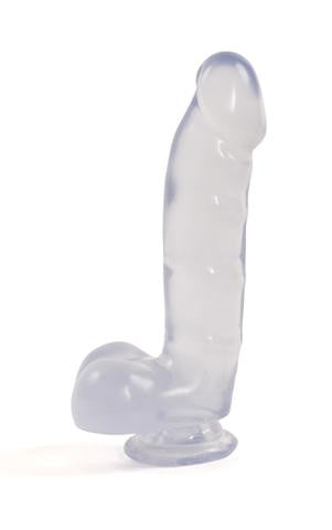 Jelly Jewels - Cock And Balls With Suction Cup - Clear