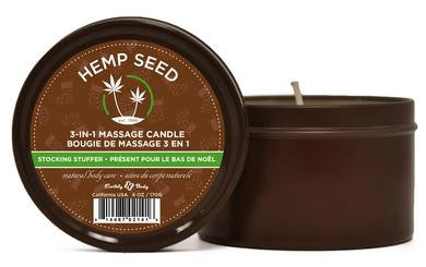 3 in 1 Stocking Stuffer Candle with Hemp - 6 Oz.