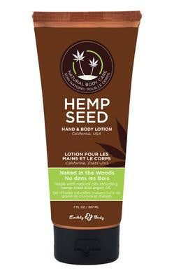 Hemp Seed Hand and Body  Lotion - Naked in the Woods -  7 Fl. Oz.