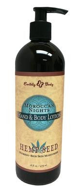 Hemp Seed Hand and Body Lotion  - Moroccan Nights - 16 Fl.  Oz.