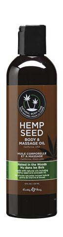 Naked In The Woods Hemp Seed Body And Massage Oil- 8 oz.