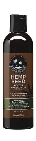 Guavalava Hemp Seed Body And Massage Oil 8 oz.