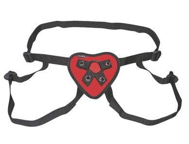 Red Heart Strap-On Harness