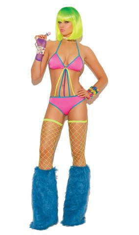 Neon Nites Lycra Teddy - One Size