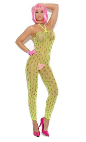 Footless Bodystocking - Chartreuse -