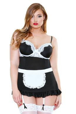 Night Service Maid Costume -  Black and White - 1x-2x