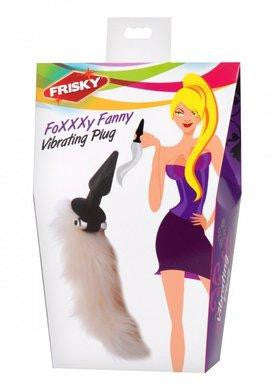 Frisky Foxxxy Fanny Vibrating White Tail Anal Plug