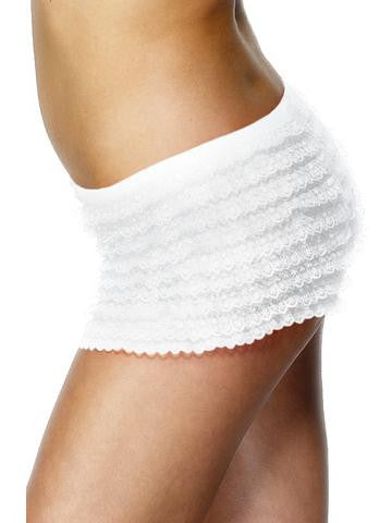 Ruffled Panties - White