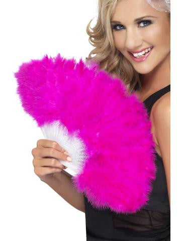 Hen Night Marabou Fan - Pink