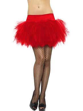 Tutu Frilly - Red - One Size