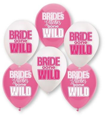 Bride Gone Wild Balloon Assortment - 6 Ballons