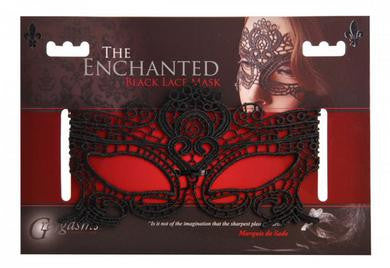 The Enchanted Black Lace  Mask