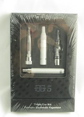 Gg5 Electronic Vaporizer Kit  Triple Use Kit - Silver