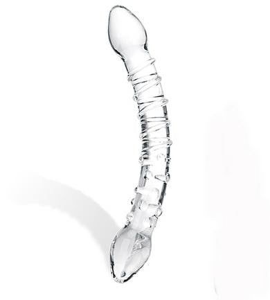 Double Trouble Glass Dildo