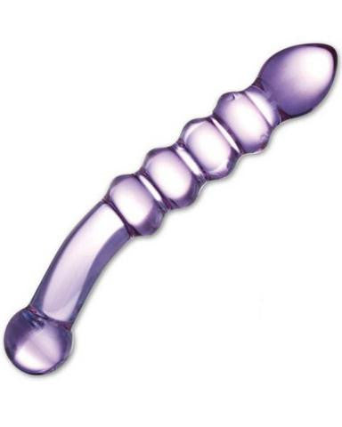 Purple Rain Ribbed Dildo