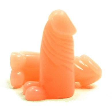 Flesh Penis Pencil Tops - 12 Count