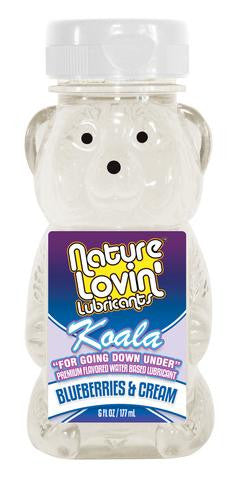 Koala Blueberries and Cream  Flavored Lubricant - 6 Oz.