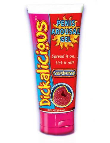 Dickalicious Penis Arousal Gel Raspberry - 2 oz.