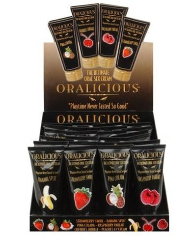 Oralicious: The Ultimate Oral Sex Cream, 2 oz. Tube - 24 Count Display