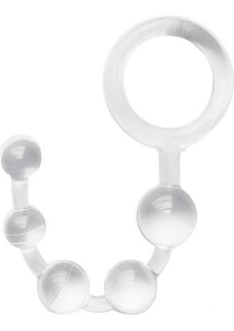 Hung Man Tools Anal Beads - Clear