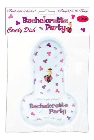 Bachelorette Party Pecker Candy Tray - 3 Pack