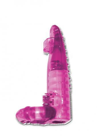 The Dominator Vibrating Sleeve - Magenta