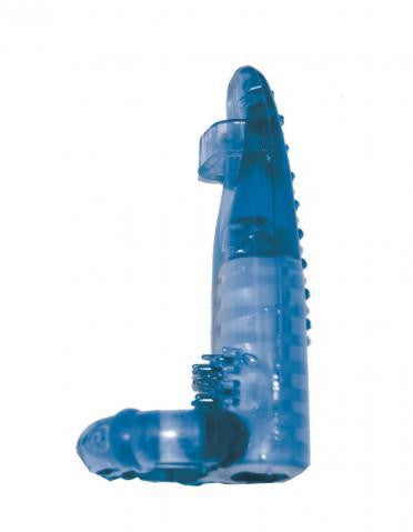 The Dominator Vibrating Sleeve - Blue