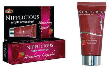 Nipplicious Nipple Arousal Gel - Strawberry Cupcake - 1 Fl. Oz. - Formerly Htp740e